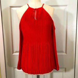 Americal Cold Shoulder Top Coral Color Size S